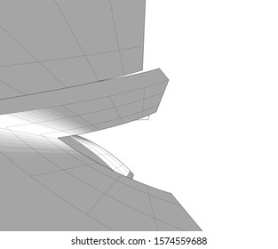 Building 3d structure. Architectural background. 