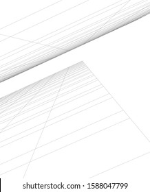 Building 3d structure. Architectural background. 