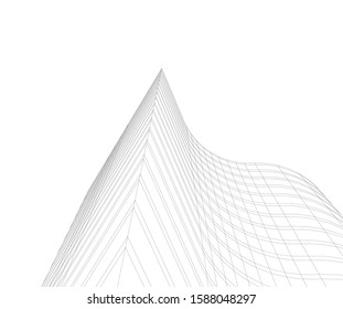 Building 3d structure. Architectural background. 