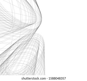 Building 3d structure. Architectural background. 