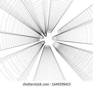 Building 3d structure. Architectural background. 