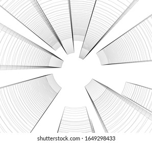 Building 3d structure. Architectural background. 