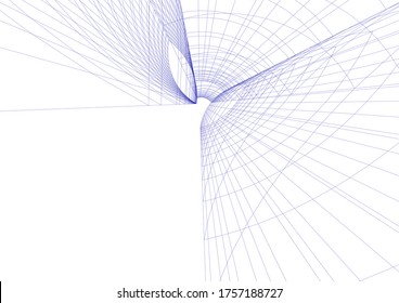 Building 3d structure. Architectural background. 