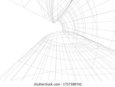 Building 3d structure. Architectural background. 