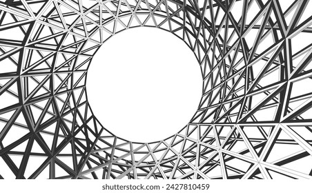 Building 3d structure. Architectural background. 