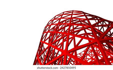 Building 3d structure. Architectural background. 