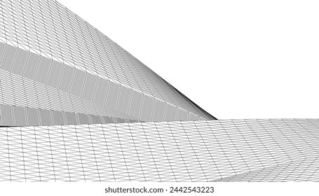 Building 3d structure. Architectural background. 
