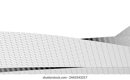 Building 3d structure. Architectural background. 