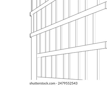 Building 3d structure. Architectural background. 