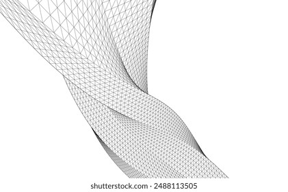 Construyendo estructura 3d. Fondo arquitectónico. 