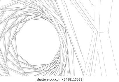 Building 3d structure. Architectural background. 