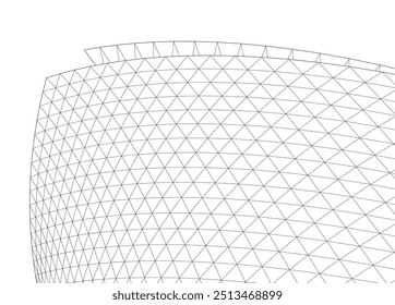 Building 3d structure. Architectural background.
