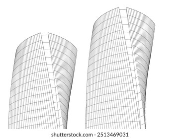 Building 3d structure. Architectural background.