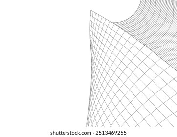 Construindo estrutura 3d. Formação arquitetônica. 