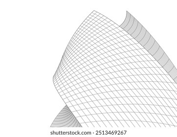 Building 3d structure. Architectural background. 
