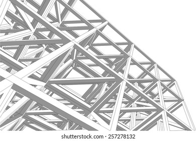 Building 3d structure. Architectural background. 