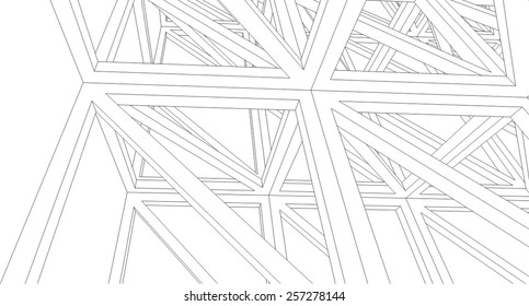 Building 3d structure. Architectural background. 