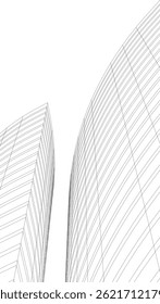 Building 3d structure. Architectural background.