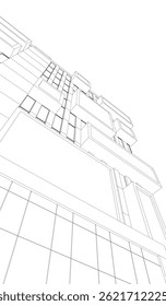 Construcción de la estructura 3D. Fondo arquitectónico.