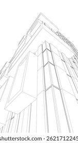 Construcción de la estructura 3D. Fondo arquitectónico.