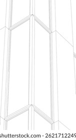 Building 3d structure. Architectural background.