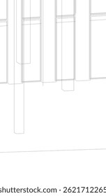 Building 3d structure. Architectural background.