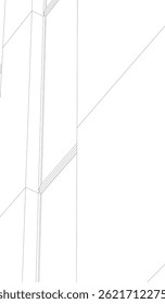 Construcción de la estructura 3D. Fondo arquitectónico.