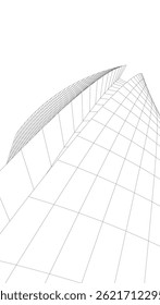 Construindo estrutura 3d. Formação arquitetônica.