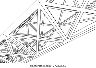 Building 3d structure. Architectural background