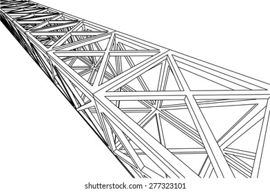 Building 3d structure. Architectural background