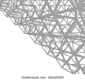 Building 3d structure. Architectural background. 