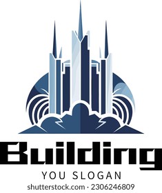 Building abstract image vector illustration logo