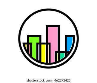 building abstract line skyscraper cityscape architecture construction image vector 