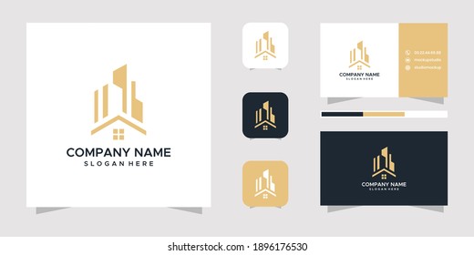 Building Abstract For Logo Inspiration. Business Card Design