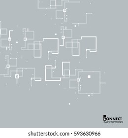 Building abstract pattern scheme. Vector illustration.