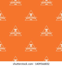 Building adhesive pattern vector orange for any web design best