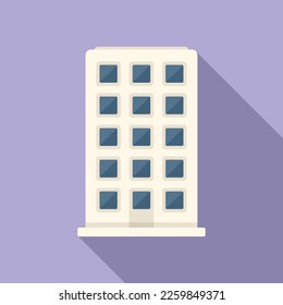 Building agent icon flat vector. Service support. Call center