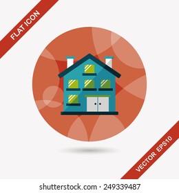 Building apartment flat icon