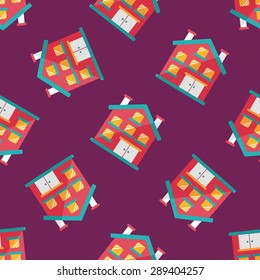 Building apartment flat icon,eps10 seamless pattern background