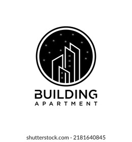 building apartment logo design inspiration isolated background