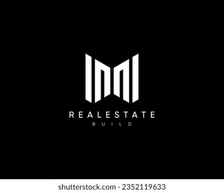 Building, apartment, residence, architecture, structure, planning, real estate, property, building construction logo design template. Abstract cityscape vector design symbol for business identity.