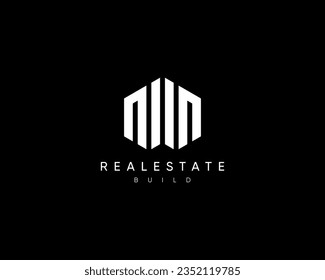 Building, apartment, residence, architecture, structure, planning, real estate, property, building construction logo design template. Abstract cityscape vector design symbol for business identity.