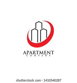 Building apartment simple logo inspiration vector template