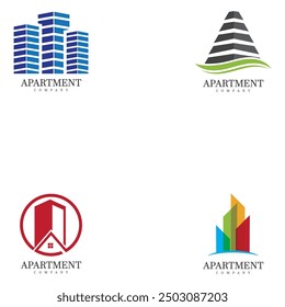 Building apartment simple logo inspiration vector template
