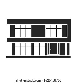 Building of apartment vector icon.Black,simple vector icon isolated on white background building of apartment.