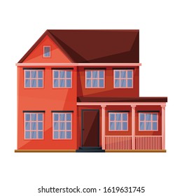 Building of apartment vector icon.Cartoon vector icon isolated on white background building of apartment.