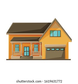 Building of apartment vector icon.Cartoon vector logo isolated on white background building of apartment.