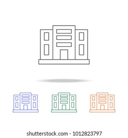 Building appartments icon. Element of Real Estate multi colored icons for mobile concept and web. Thin line icon for website design and development, app development. Premium icon on white background
