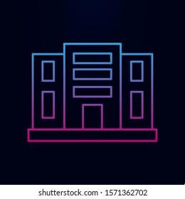 Building appartments nolan icon. Simple thin line, outline vector of real estate icons for ui and ux, website or mobile application