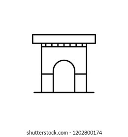 Building, arch icon. Element of building for mobile concept and web apps iicon. Thin line icon for website design and development, app development. Premium icon